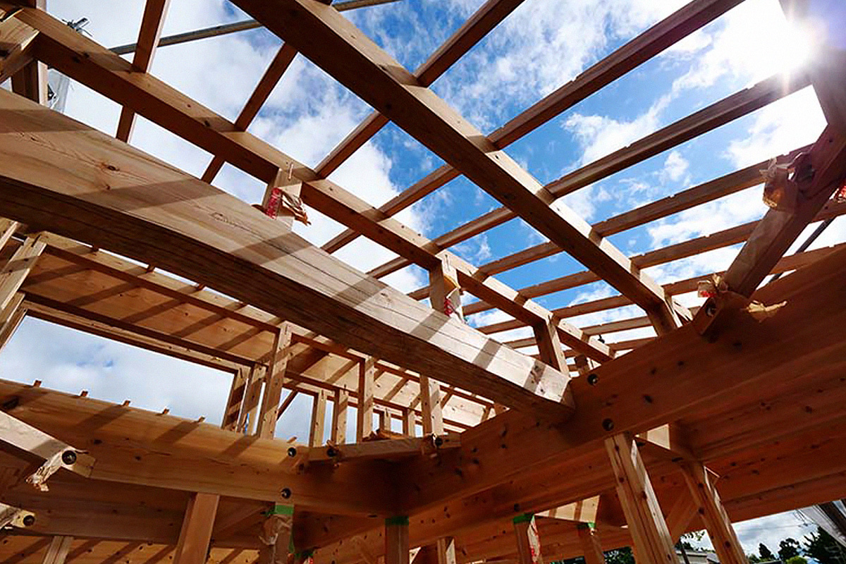 「構造材」として使う木はすべて紀州産のヒノキ・杉