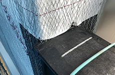 防水シート施工完了後