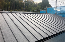 外装施工完了後仮足場撤去前