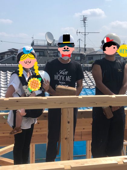 祝上棟!