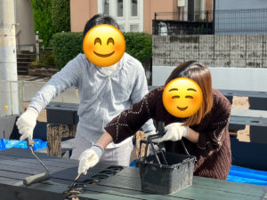 ～お施主様と墨塗り～